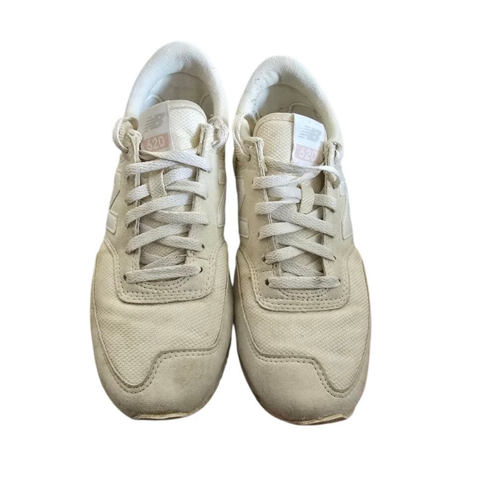 New Balance Trainers Womens Size 8 Cream Color Sneakers - Picture 2 of 6